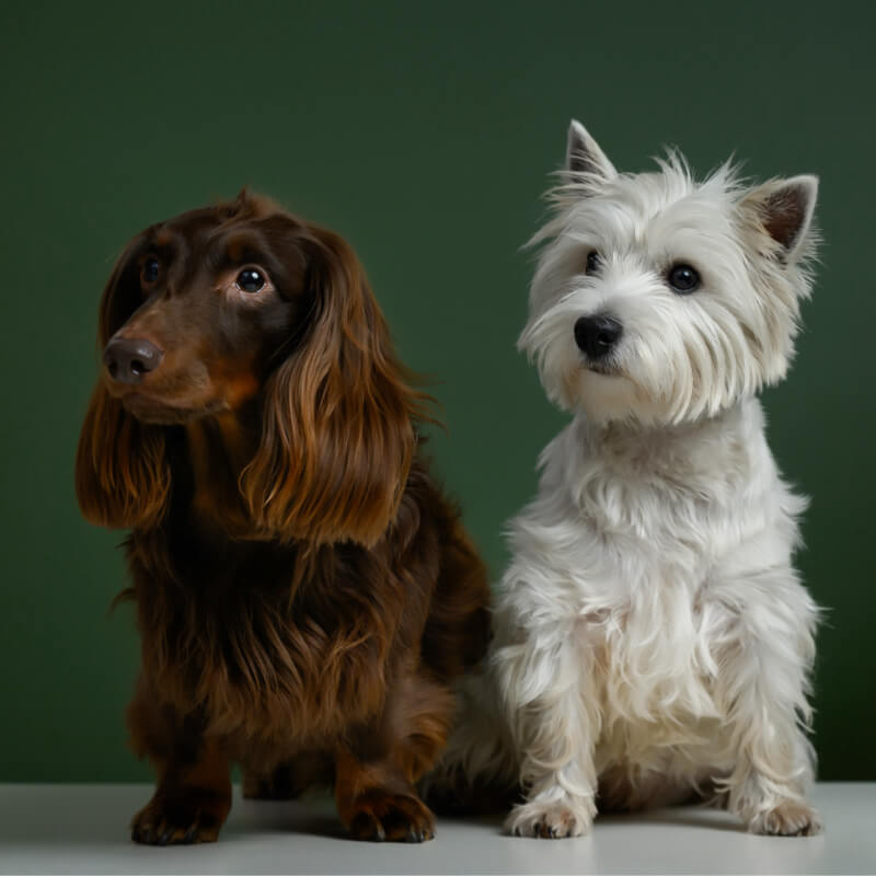 Portrait of Olaf and Matcha